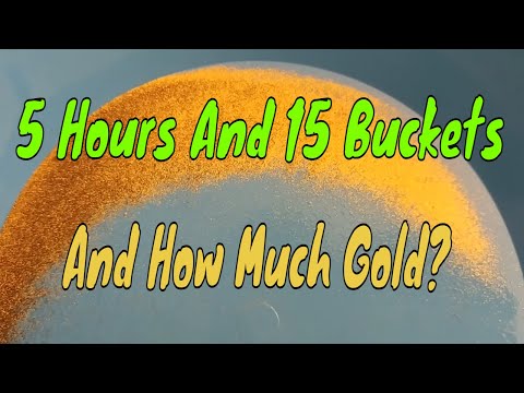 5 Hours, 15 Buckets And How Much Gold?