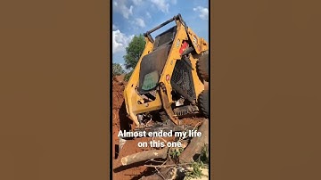 Yo the skid master was done #fail#hole#youtube#lol#youtubeshorts#content#sub#skidsteer#sub