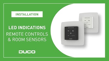 LED indications of Remote controls & room sensors - Installation + Service & Maintenance