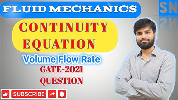 Continuity equation | Volume flow rate or discharge | Fluid mechanics GATE-2021 question solution