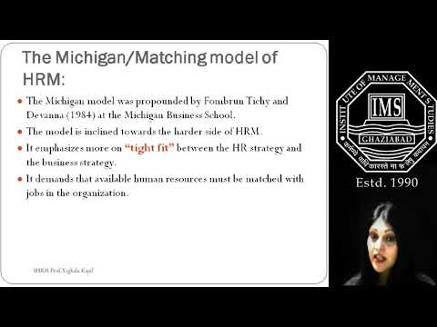 Video: Vad är matchande modell av HRM?