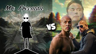 کی راست میگه ؟⛓️ mr.freeman   vs   top G 🚫تاپ جی یا مرد آزاد ؟ #matrix #shortvideo