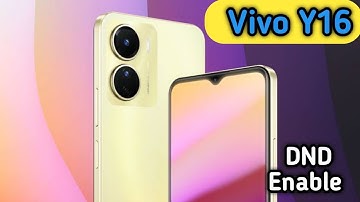 Do Not Disturb On In Vivo Y16, Do Not Disturb Setting In Vivo Y16, How To Enable Dnd In Vivo Y16