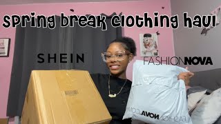 SPRING BREAK TRY ON CLOTHING HAUL ft. SHEIN \& Fashion Nova