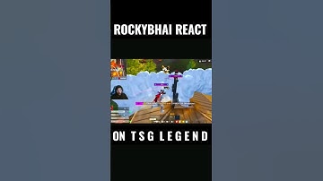 ROCKYBHAI REACTION 😱 ON TSG LEGEND 🔥 CRAZY GAMEPLAY #shorts #tsglegend #rockyandrdx #freefire