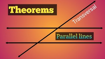 Proof of theorems on parallel lines