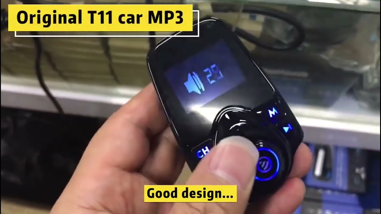 T11 Bluetooth FM Transmitter Auto MP3-Player mit LED-Anzeige, Unterstützung  für doppelte USB-Aufladung und Freisprech- und TF-Karte sowie  U-Disk-Musikwiedergabefunktion