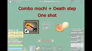 Combo Mochi + Death Step (One Shot) - NXT Blox |Blox fruit update 17|