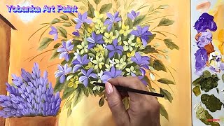 Painting flowers / Easy tutorial for beginners