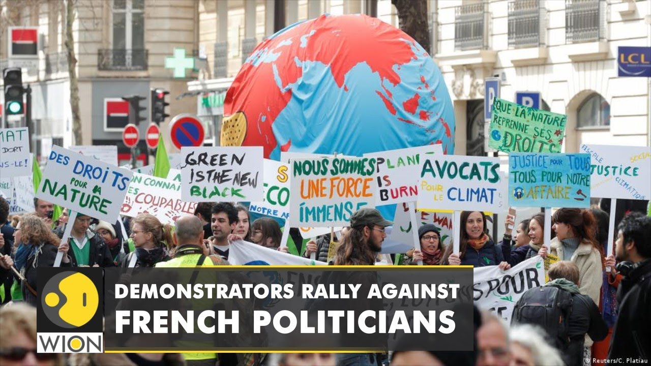 Climate Protesters hit streets in Paris ahead of French Presidential Elections | World News