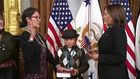 Vice President Harris Ceremonially Swears In Chair...