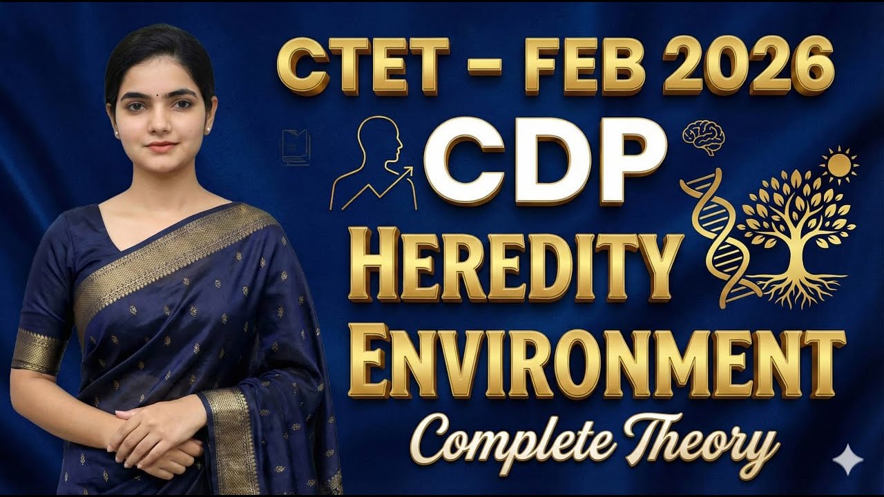 CTET 2025-26 | CDP | Heredity Environment | Class 07 | Monika Ma'am
