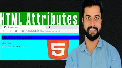 html attributes in Urdu Hindi | attributes in html