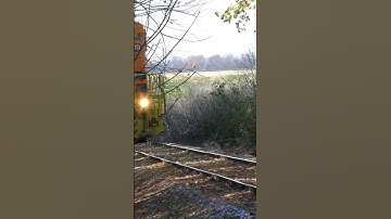 Old GP40 "Geep" working hard pulling the local freight