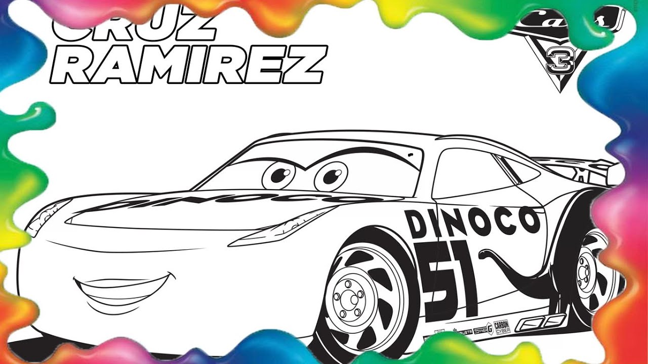 Desenhos para colorir de carros 3: jackson storm 