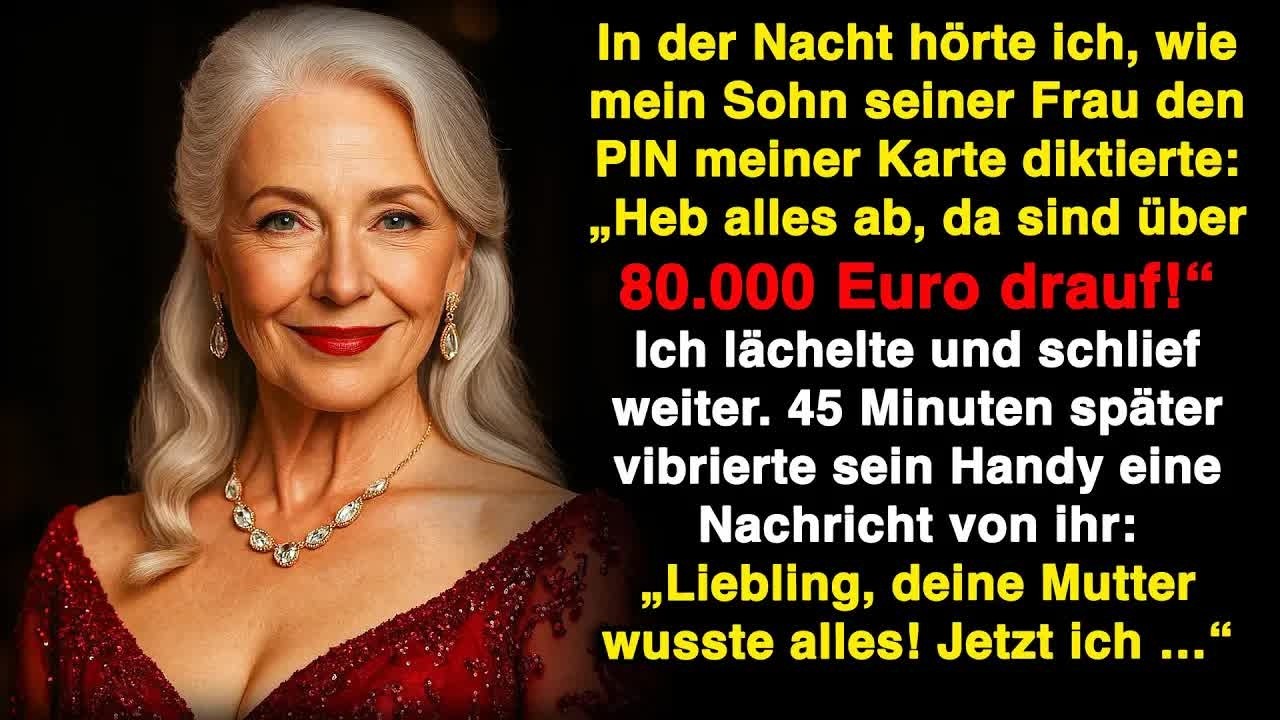 Im Schlaf klauten mein Sohn und seine Frau meine Karte – ich hörte den PIN und lächelte nur!
