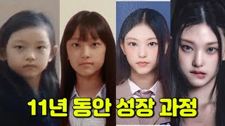 해린, 8세~18세까지 성장 과정 | 뉴진스