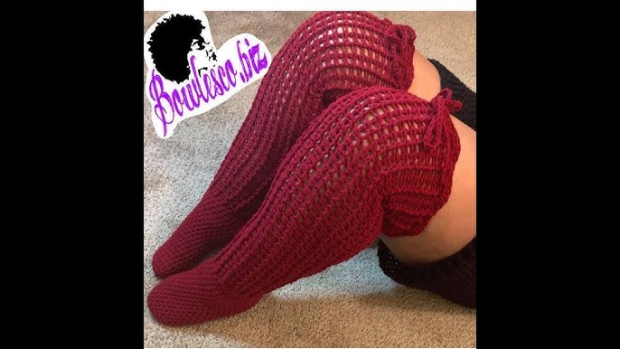 Crochet Lace thigh high socks, leg warmers plus size socks BBW