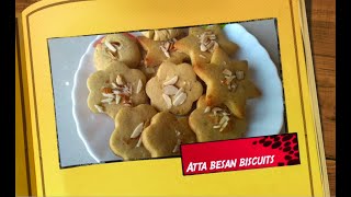 Healthy atta or whole wheat cookies recipe in kadhai or pressure cooker