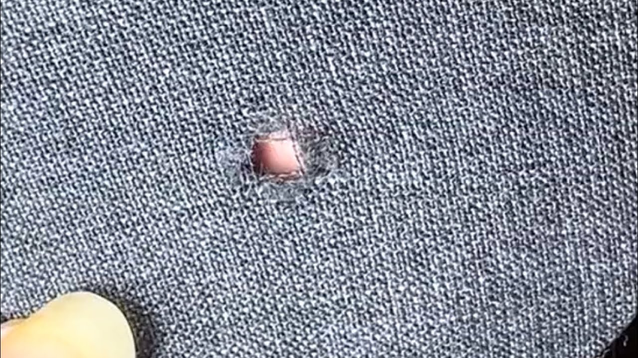 How to Invisibly Repair a Hole in Your Pants with a Sewing Needle - YouTube