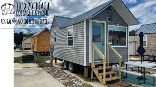 This is a STEEL PANEL HOME?! 10’x20’ Beach Cottage Tiny Home Rental Tour @ Incredible Properties 🏝