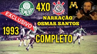 OSMAR SANTOS Palmeiras 4x0 Corinthians 12/06/1993 Raridade TV Manchete