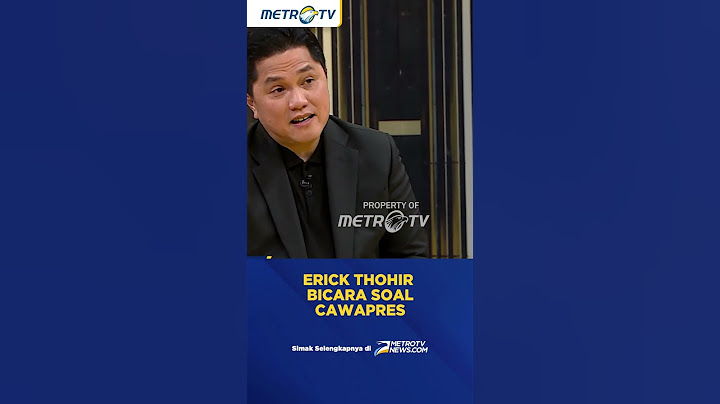 Digadang-gadang Jadi Cawapres, Erick Thohir Angkat Bicara #shorts