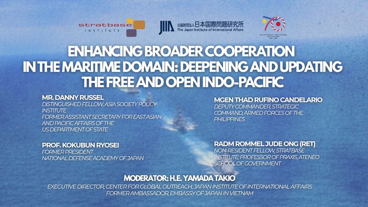 【Panel 2】Safeguarding the Maritime Domain for the Free and Open Indo-Pacific