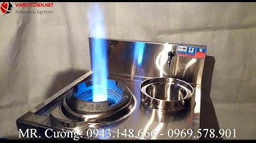 Bếp á đơn quạt thổi có bầu nước, bếp á cho nhà hàng, bếp á cho bếp ăn công nghiệp