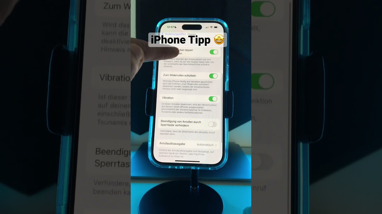 iPhone Tipp Anrufe auflegen durch drücken der Seitentaste verhindern 