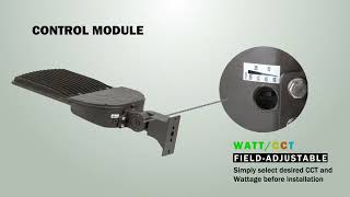 60W-150W Selectable LED Shoebox Light