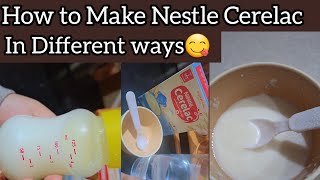 How to make nestle cerelac for 6 month baby/easy make cerelac in 2 best ways/nestle cerelac rice