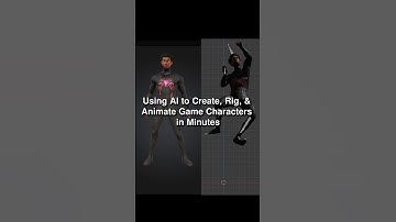 Using AI to Create, Rig, & Animate Game Characters in Minutes #shorts #ai #gamedev #live #twitch