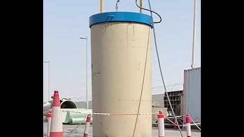 Outdoor GRP Pipe Burst Test