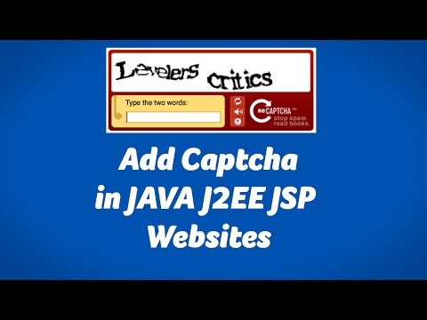 Add Captcha in JAVA JSP Pages