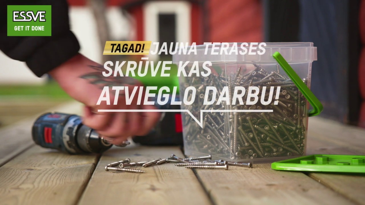 ESSDECK MAX, ESSVE Jaunums, terases skrūve!