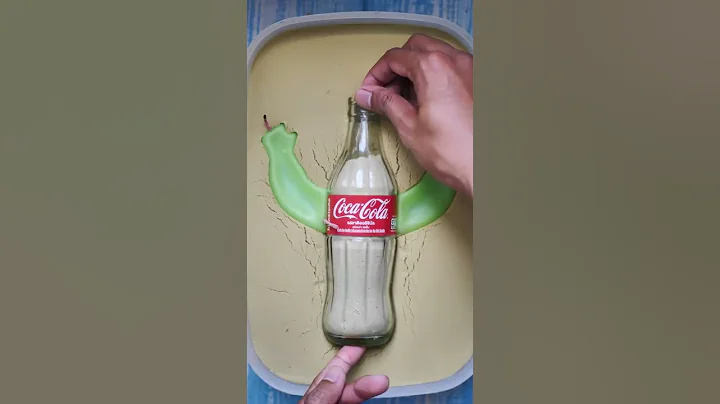 I made a Mr. Coca cola from a candle #shorts #diy #candle #handmade #shortsvideo #art