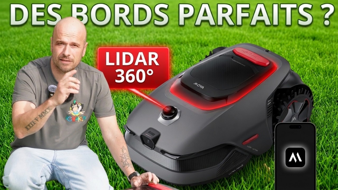 Ce ROBOT TONDEUSE est "PAS CHER"… mais ultra intelligente (MOVA LiDAX Ultra)