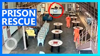Three Inmates Rescue Guard Suffering Heart Attack