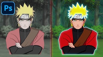 How to Create Glowing Lines on Image in 20 SECONDS | Photoshop Tutorial