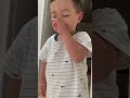 おじいちゃんなの👨🏼‍🦳？ #寝起きシリーズ #子供のいる暮らし #男の子 #2歳2ヶ月