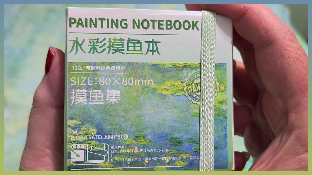 Unboxing a TINY painting notebook and palette from TEMU - YouTube