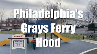 Walking Tour Grays Ferry Hood High Crime & Trash | Old Tasker Projects Rebirth SMOOTH CAM FOOTAGE