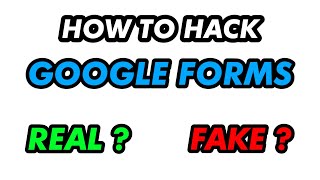 CARA HACK GOOGLE FORM TERBARU! ASLI  PALSU  │ HOW TO HACK GOOGLE FORM! REAL  FAKE 