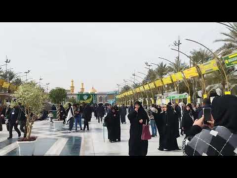 ٢ شعبان بين الحرمين كربلاء عراق زيارة ابا عبدالله الحسين و أخيه ابا الفضل العباس عليهما السلام