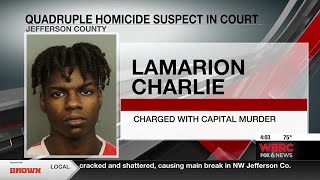 Quadruple homicide suspect appears in court