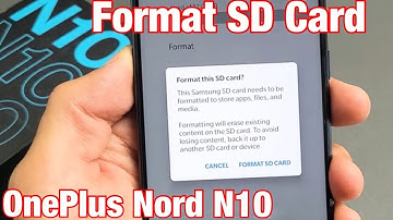 OnePlus Nord N10: How Format SD Card