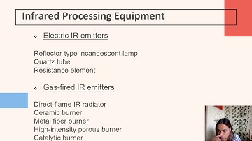 Infrared Food Processing