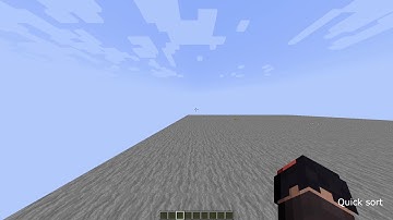 Sorting algorithm in Minecraft