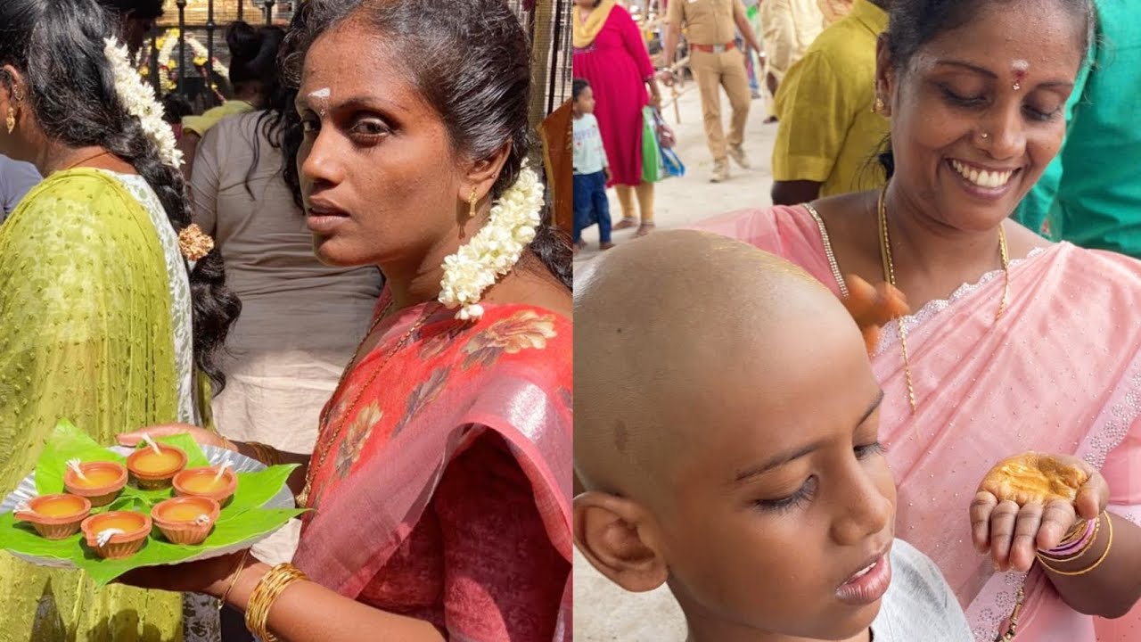 மாசி கிருத்திகைக்கு விளக்கு இட்டு பிள்ளைகளுக்கு மொட்டை போட்டோம் @Radhalfestyle